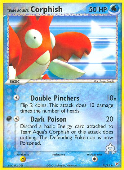 Team Aqua's Corphish (26/95) [EX: Team Magma vs Team Aqua] | Exor Games Dartmouth