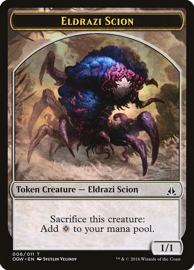 Eldrazi Scion (006/011) [Oath of the Gatewatch Tokens] | Exor Games Dartmouth