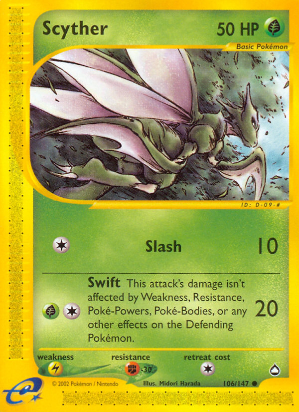 Scyther (106/147) [Aquapolis] | Exor Games Dartmouth