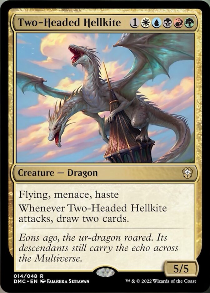 Two-Headed Hellkite [Dominaria United Commander] | Exor Games Dartmouth