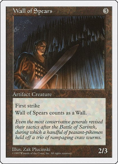 Wall of Spears [Fifth Edition] | Exor Games Dartmouth