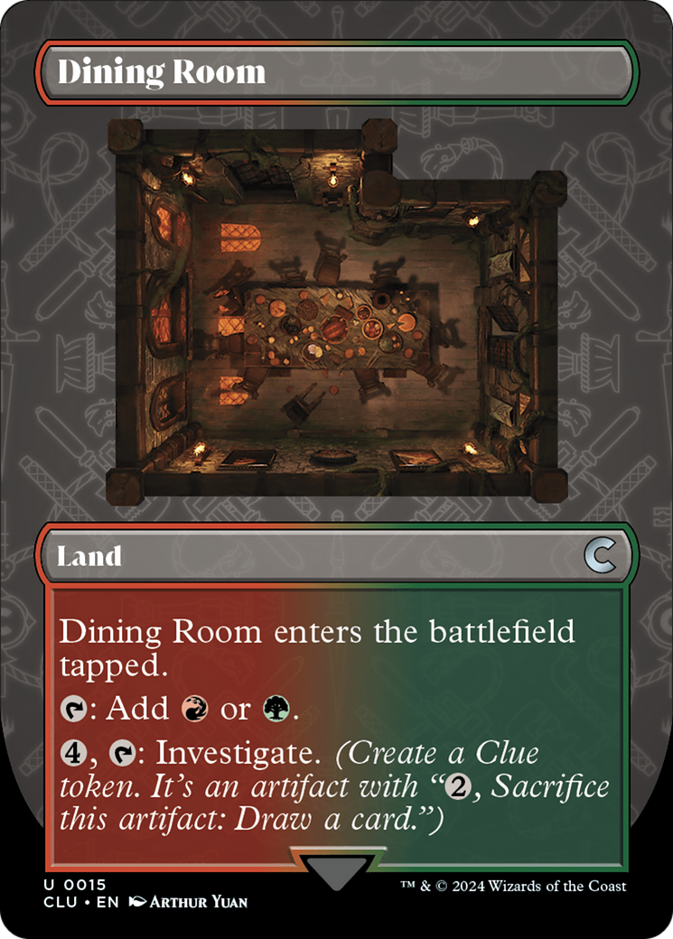 Dining Room (Borderless) [Ravnica: Clue Edition] | Exor Games Dartmouth