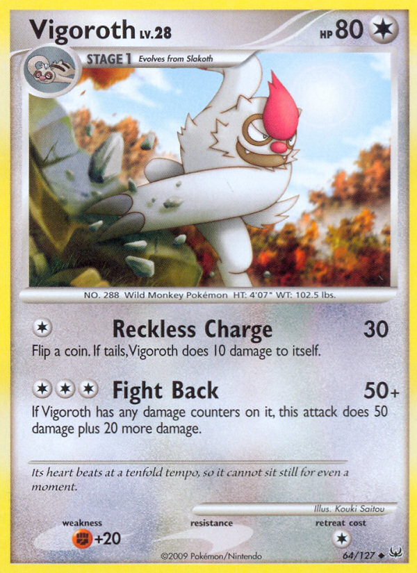 Vigoroth (64/127) [Platinum: Base Set] | Exor Games Dartmouth