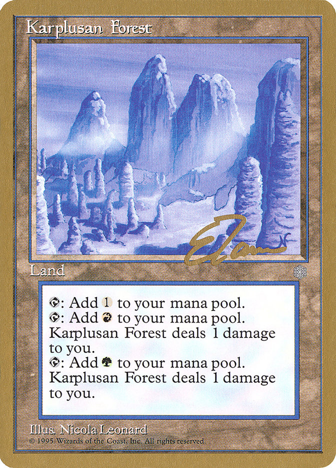 Karplusan Forest (Eric Tam) [Pro Tour Collector Set] | Exor Games Dartmouth