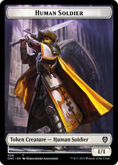 Human Soldier // Elephant Double-Sided Token [Phyrexia: All Will Be One Commander Tokens] | Exor Games Dartmouth