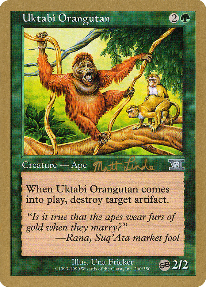 Uktabi Orangutan (Matt Linde) (SB) [World Championship Decks 1999] | Exor Games Dartmouth