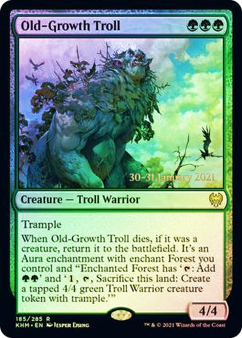 Old-Growth Troll  [Kaldheim Prerelease Promos] | Exor Games Dartmouth