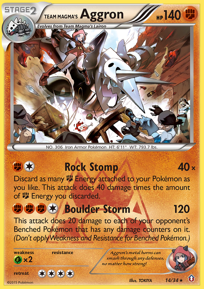 Team Magma's Aggron (14/34) [XY: Double Crisis] | Exor Games Dartmouth