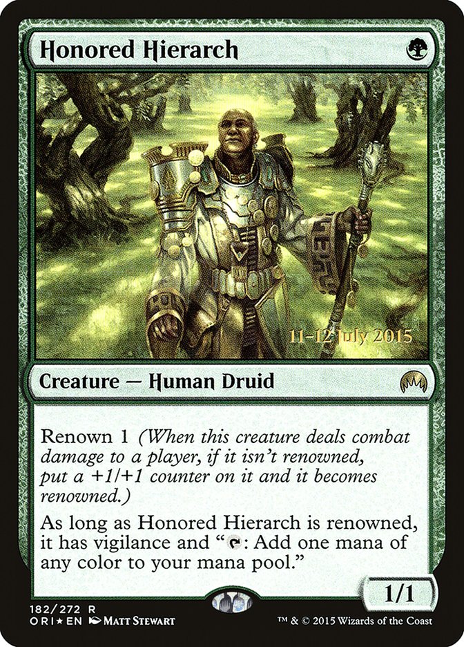 Honored Hierarch [Magic Origins Prerelease Promos] | Exor Games Dartmouth