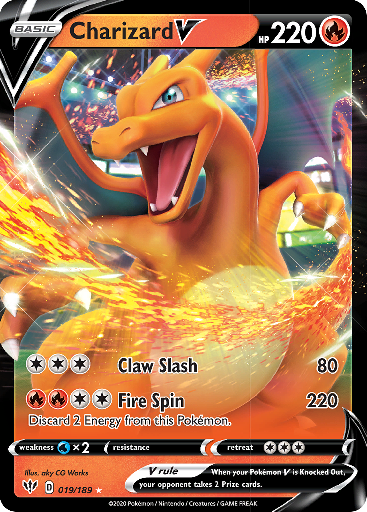 Charizard V (019/189) [Sword & Shield: Darkness Ablaze] | Exor Games Dartmouth