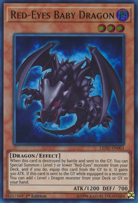 Red-Eyes Baby Dragon [LEDU-EN001] Ultra Rare | Exor Games Dartmouth