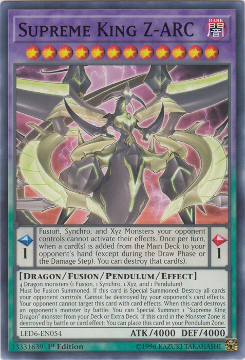 Supreme King Z-ARC [LED6-EN054] Common | Exor Games Dartmouth
