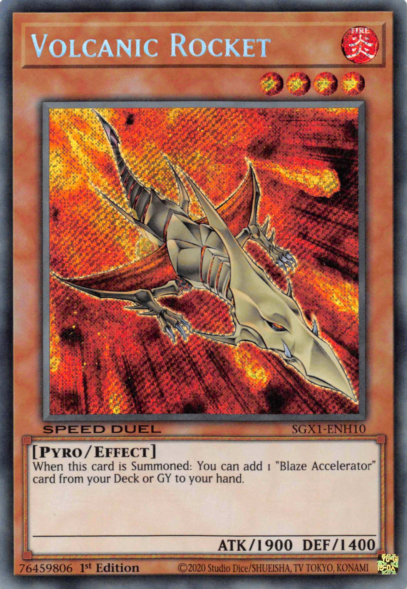 Volcanic Rocket [SGX1-ENH10] Secret Rare | Exor Games Dartmouth