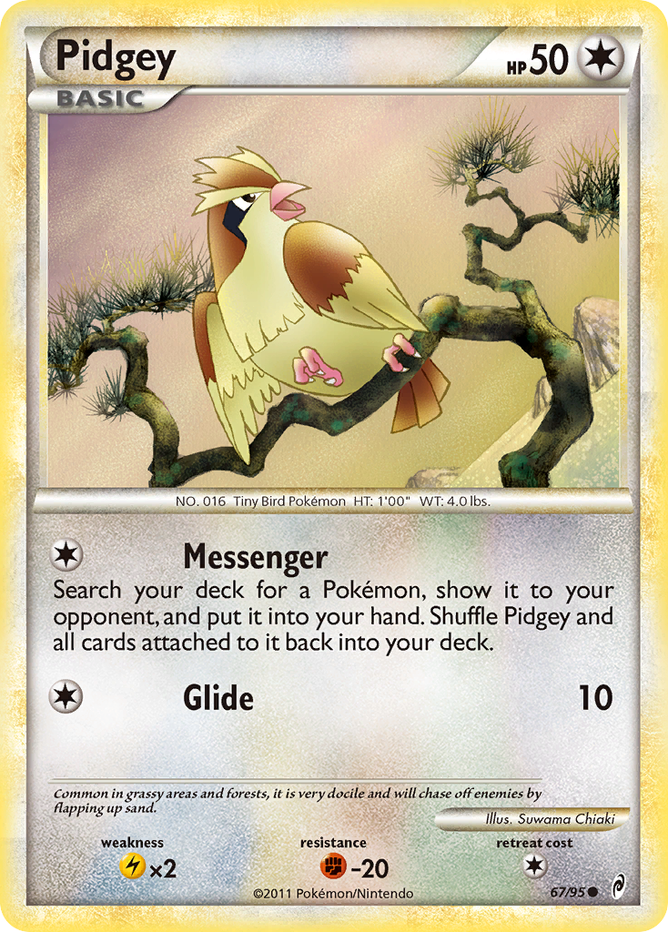 Pidgey (67/95) [HeartGold & SoulSilver: Call of Legends] | Exor Games Dartmouth