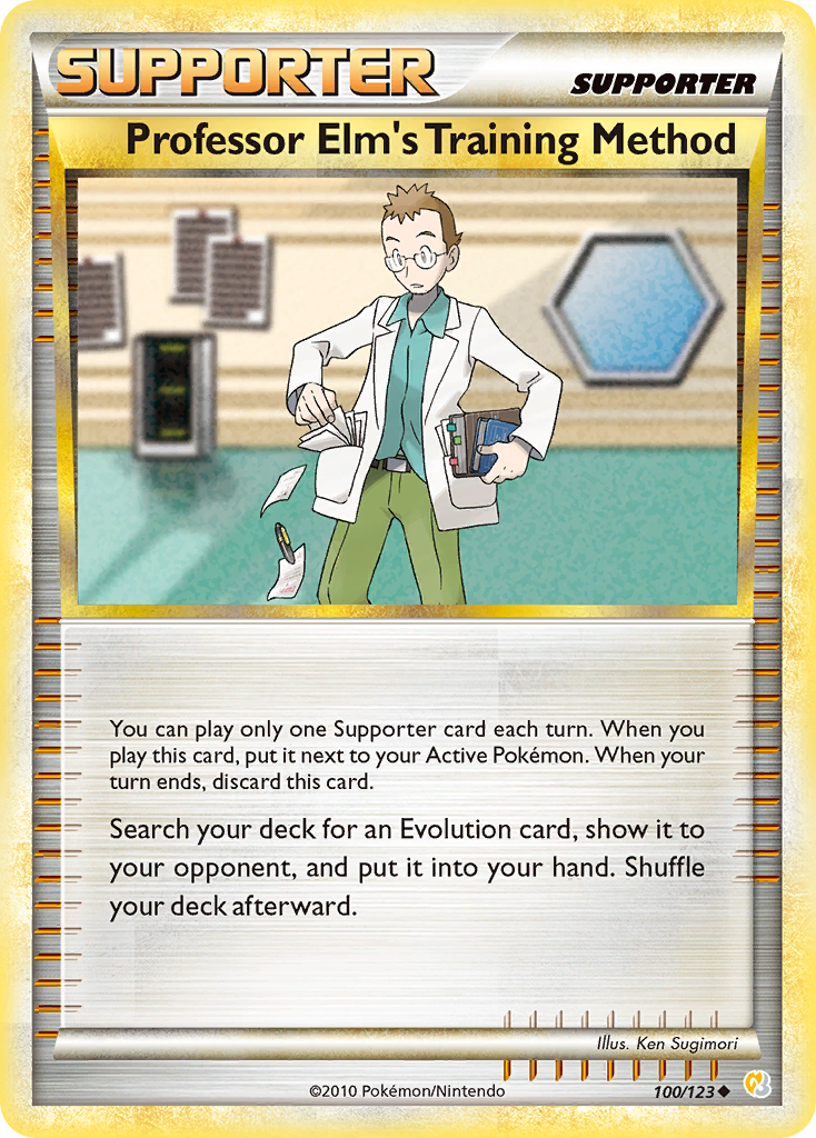 Professor Elm's Training Method (100/123) [HeartGold & SoulSilver: Base Set] | Exor Games Dartmouth