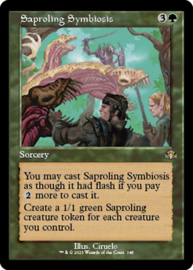 Saproling Symbiosis (Retro) [Dominaria Remastered] | Exor Games Dartmouth