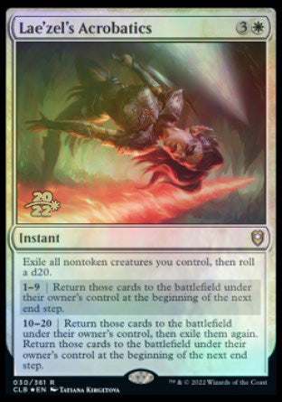 Lae'zel's Acrobatics [Commander Legends: Battle for Baldur's Gate Prerelease Promos] | Exor Games Dartmouth