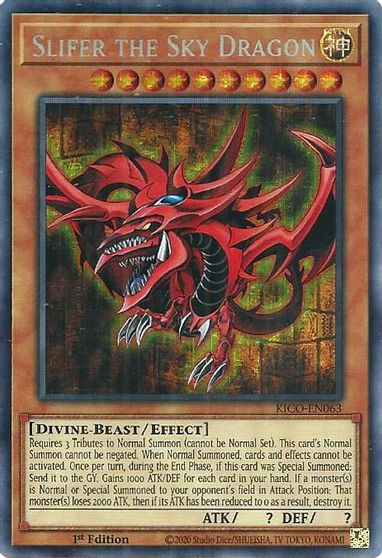 Slifer the Sky Dragon [KICO-EN063] Secret Pharaoh’s Rare | Exor Games Dartmouth