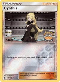 Cynthia (119/156) (Staff Regional Championship Promo) [Sun & Moon: Ultra Prism] | Exor Games Dartmouth