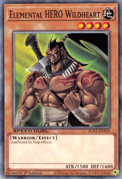Elemental HERO Wildheart [SGX1-ENA10] Common | Exor Games Dartmouth