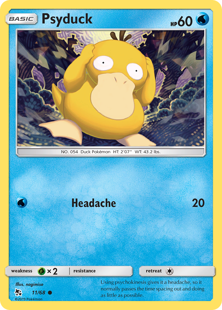 Psyduck (11/68) [Sun & Moon: Hidden Fates] | Exor Games Dartmouth