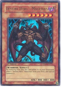 Destiny HERO - Malicious [DP05-EN011] Ultra Rare | Exor Games Dartmouth