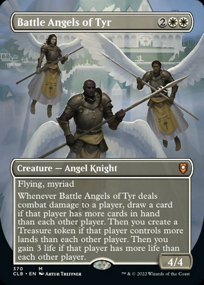 Battle Angels of Tyr (Borderless Alternate Art) [Commander Legends: Battle for Baldur's Gate] | Exor Games Dartmouth