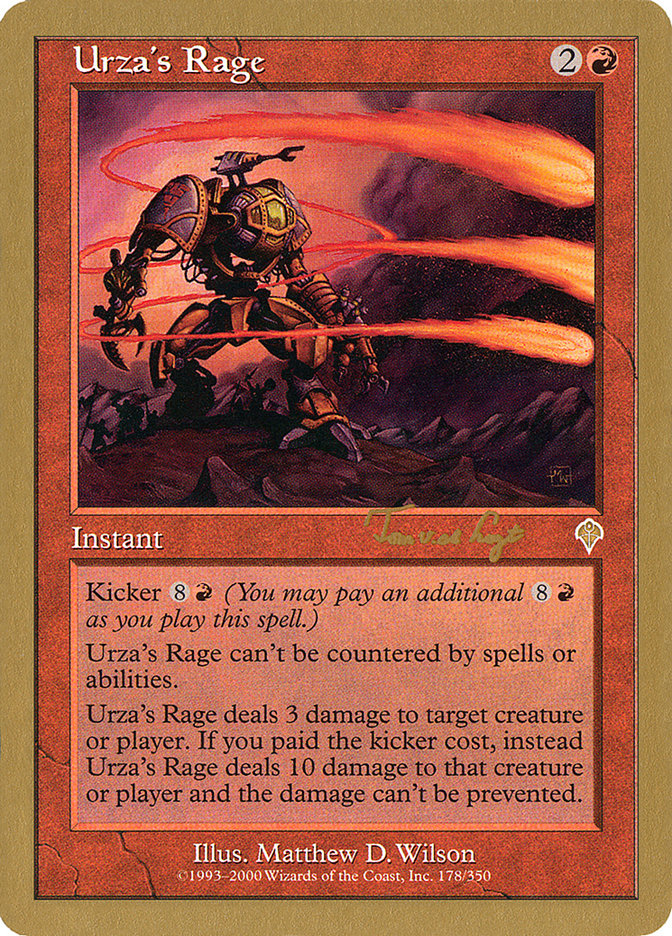 Urza's Rage (Tom van de Logt) [World Championship Decks 2001] | Exor Games Dartmouth