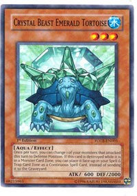 Crystal Beast Emerald Tortoise [FOTB-EN003] Common | Exor Games Dartmouth