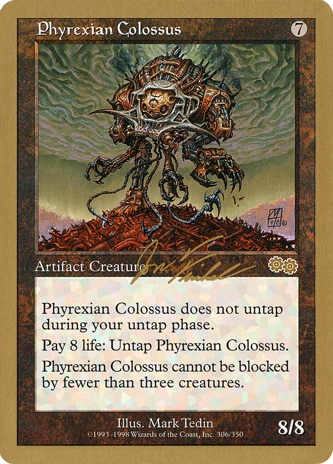 Phyrexian Colossus (Jon Finkel) [World Championship Decks 2000] | Exor Games Dartmouth