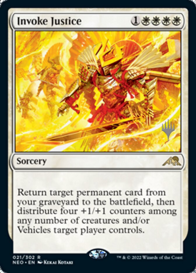 Invoke Justice (Promo Pack) [Kamigawa: Neon Dynasty Promos] | Exor Games Dartmouth