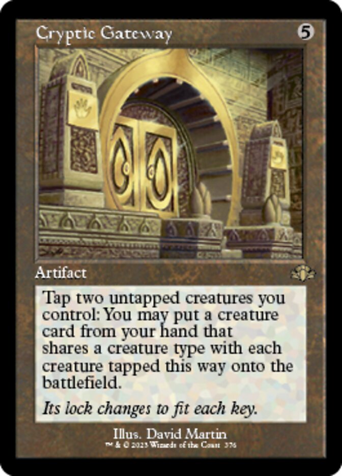 Cryptic Gateway (Retro) [Dominaria Remastered] | Exor Games Dartmouth
