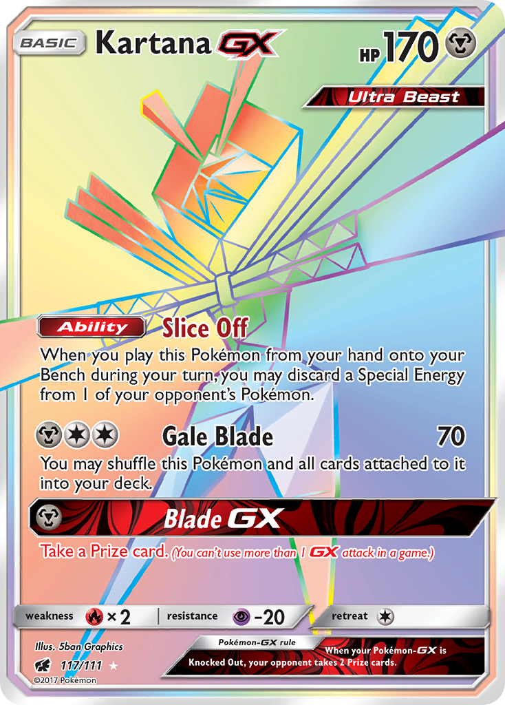 Kartana GX (117/111) [Sun & Moon: Crimson Invasion] | Exor Games Dartmouth