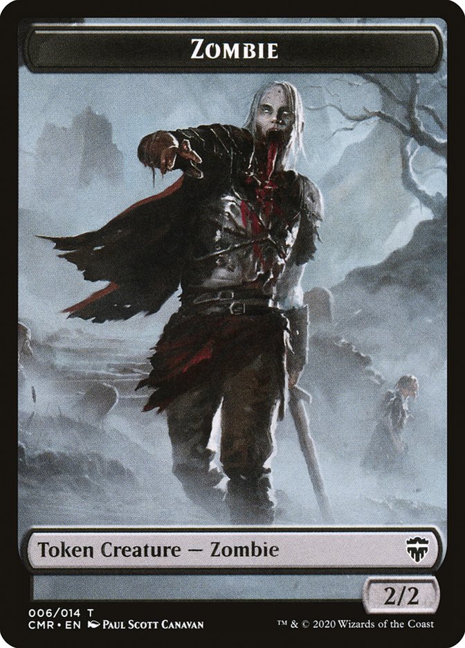 Salamander Warrior // Zombie Token [Commander Legends Tokens] | Exor Games Dartmouth