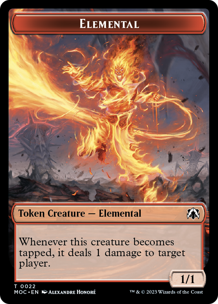 Elemental (22) // Faerie Double-Sided Token [March of the Machine Commander Tokens] | Exor Games Dartmouth