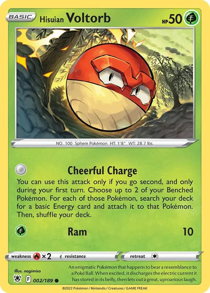 Hisuian Voltorb (002/189) (Theme Deck Exclusive) [Sword & Shield: Astral Radiance] | Exor Games Dartmouth