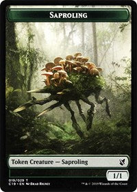 Saproling // Morph Double-sided Token [Commander 2019 Tokens] | Exor Games Dartmouth