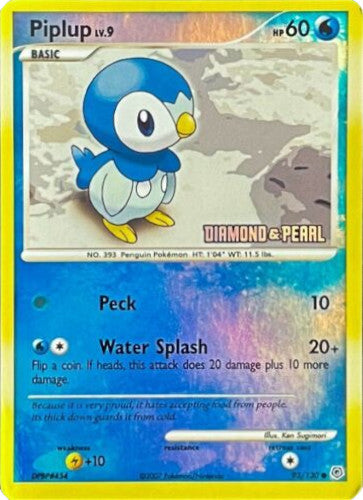 Piplup (93/130) (Diamond and Pearl) [Burger King Promos: 2008 Collection] | Exor Games Dartmouth