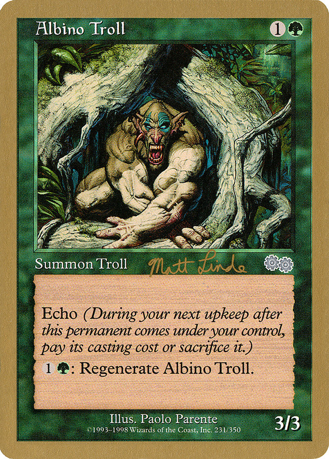 Albino Troll (Matt Linde) [World Championship Decks 1999] | Exor Games Dartmouth