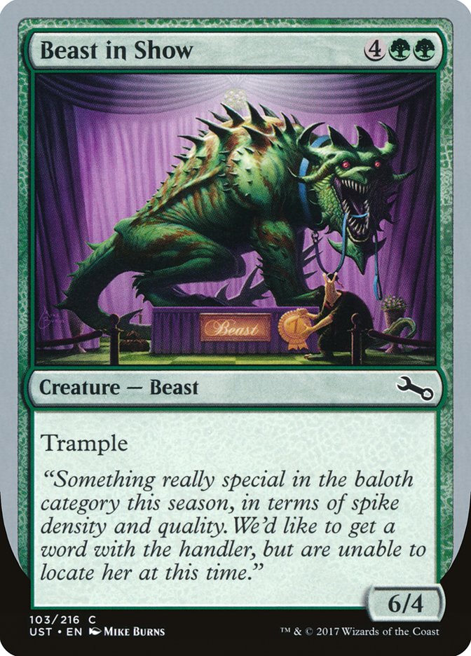 Beast in Show ("Something really special...") [Unstable] | Exor Games Dartmouth