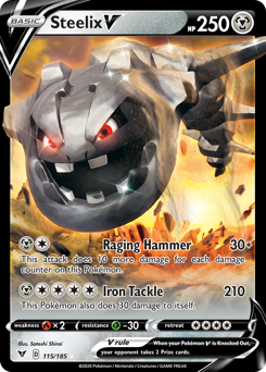 Steelix V (115/185) [Sword & Shield: Vivid Voltage] | Exor Games Dartmouth