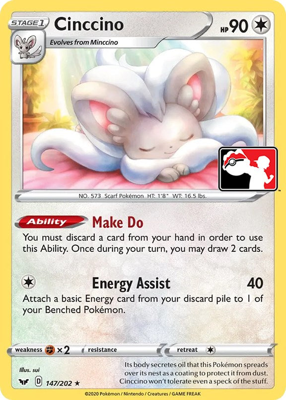 Cinccino (147/202) [Prize Pack Series One] | Exor Games Dartmouth