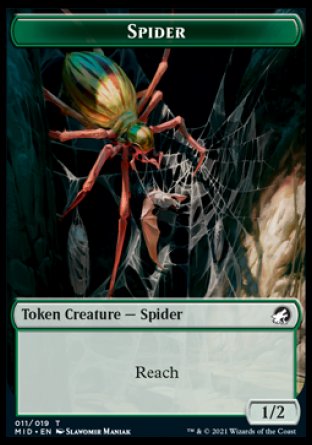 Spider Token [Innistrad: Midnight Hunt Tokens] | Exor Games Dartmouth