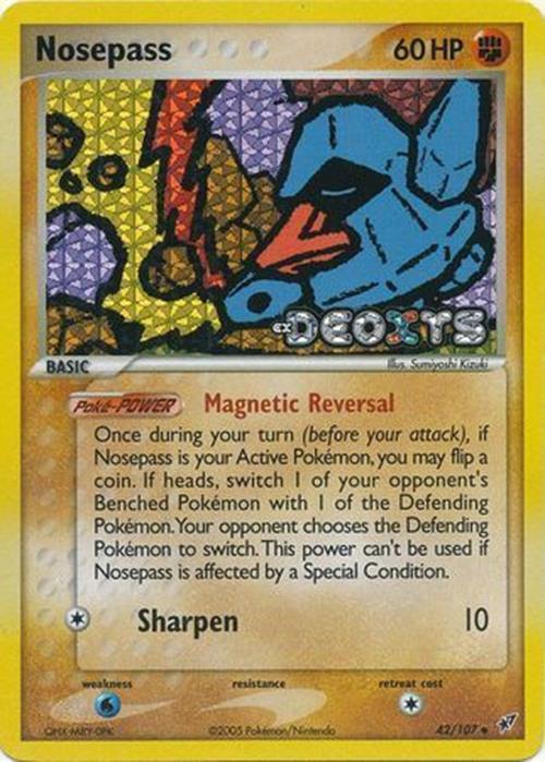 Nosepass (42/107) (Stamped) [EX: Deoxys] | Exor Games Dartmouth