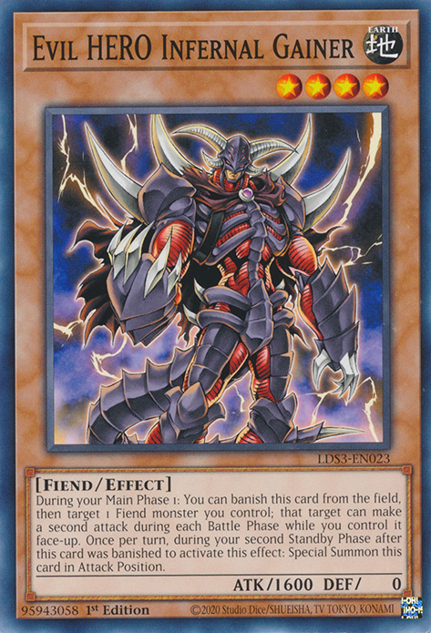 Evil HERO Infernal Gainer [LDS3-EN023] Common | Exor Games Dartmouth
