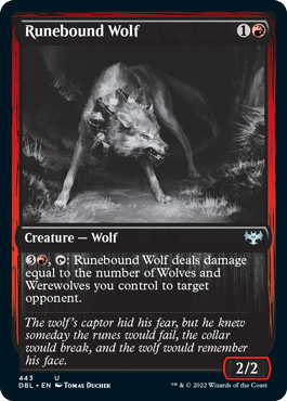 Runebound Wolf [Innistrad: Double Feature] | Exor Games Dartmouth