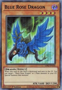 Blue Rose Dragon (Green) [LDS2-EN104] Ultra Rare | Exor Games Dartmouth