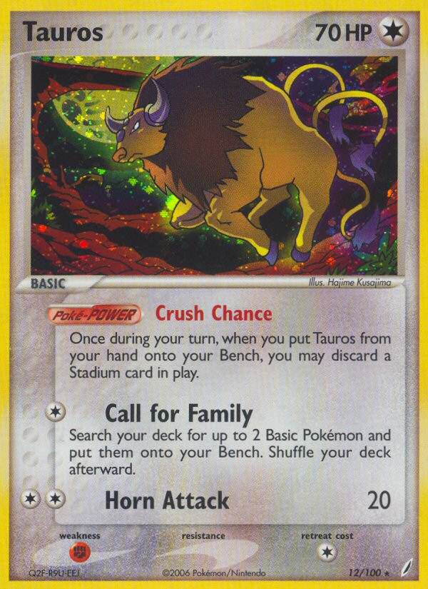 Tauros (12/100) [EX: Crystal Guardians] | Exor Games Dartmouth