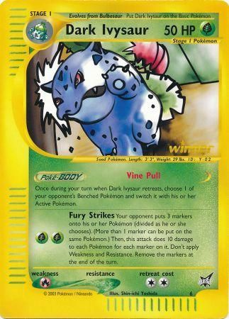 Dark Ivysaur (6) (Winner) (Jumbo Card) [Best of Promos] | Exor Games Dartmouth