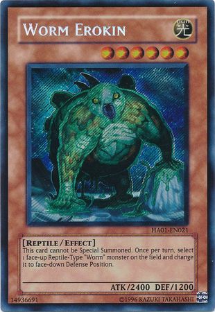 Worm Erokin [HA01-EN021] Secret Rare | Exor Games Dartmouth